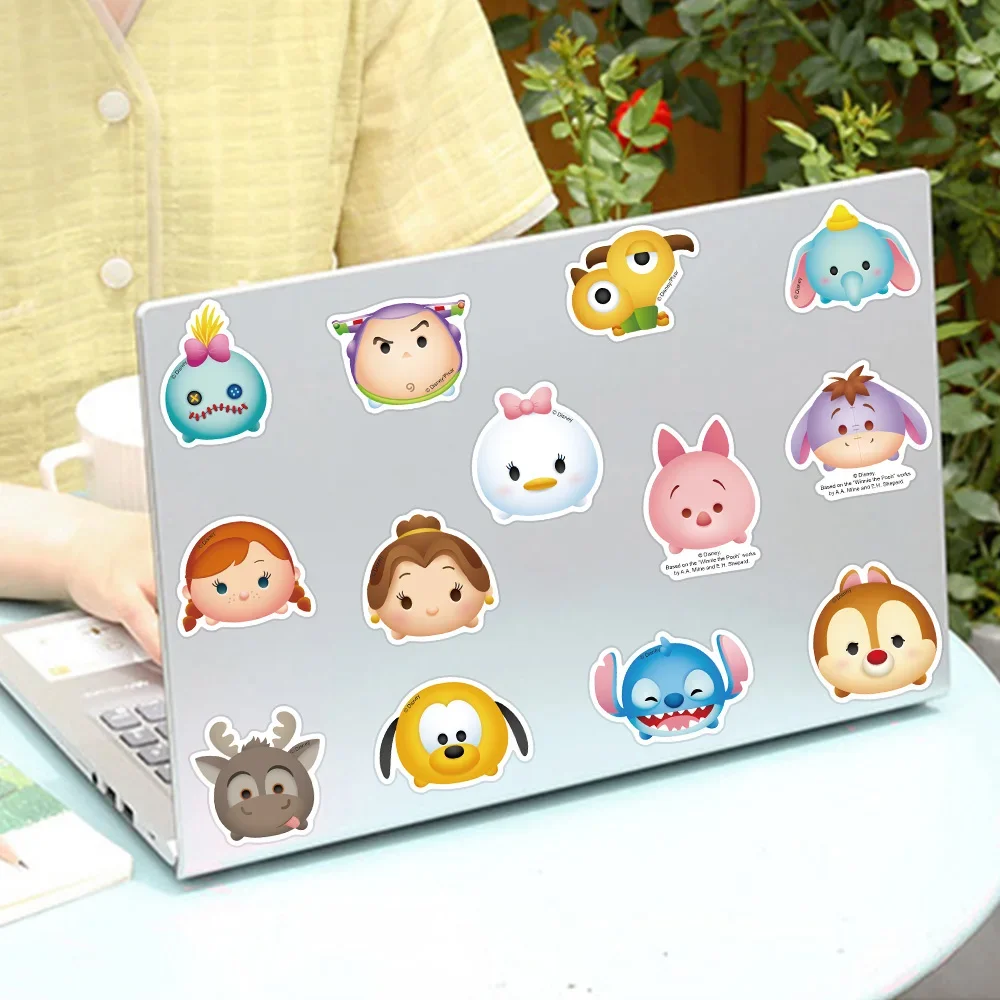 50PCS Disney Cartoon Tsum Tsum Cute Stickers For Kids DIY Notebook Skateboard Phone Guitar Suitcase Car Kawaii Decals Toys