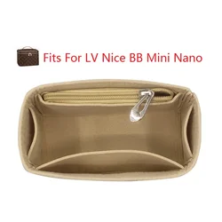 Adatto per NICE Nano Mini BB feltro inserto in tessuto borsa Organizer trucco borsa Organizer borsa interna da viaggio borse cosmetiche portatili