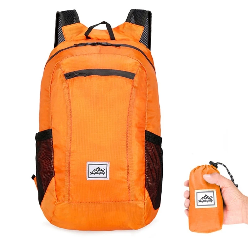 Wander-Tagesrucksack, ultraleichter, verstaubarer Rucksack, spritzwassergeschützt, faltbarer Rucksack, Reise-Tagesrucksack für