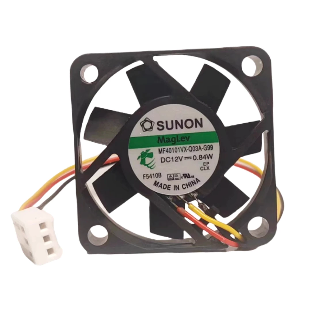 SUNON MF40101VX-Q03A-G99 4010 Cooling Fan, 12V, 8500 RPM, Silent Fan for Industrial Control, Motherboards, and Inverter Power Su