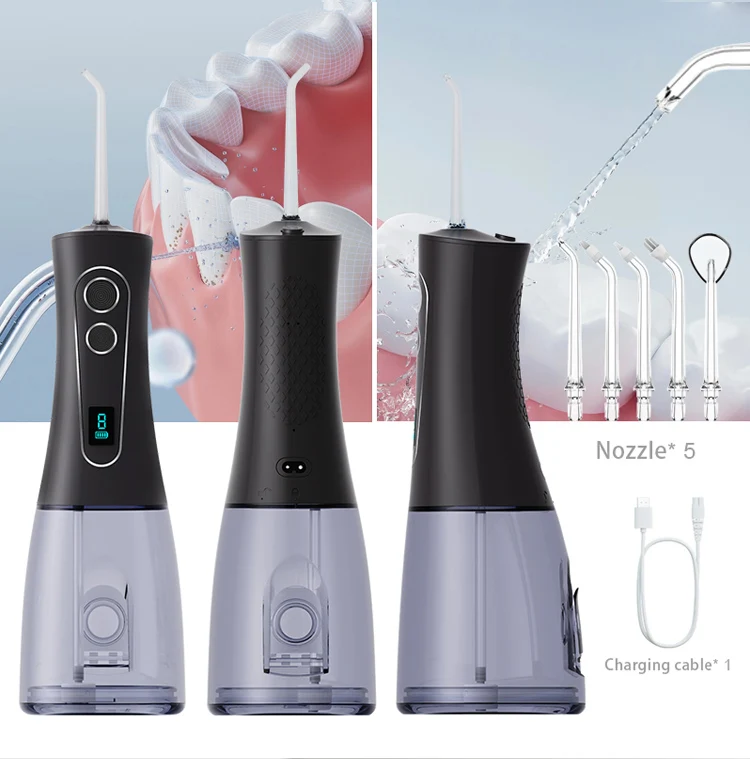 

2026 Newest IPX7 Waterproof Oral Irrigator - 400mL Large Tank 8 Modes Ozone Portable Electric Water Flosser