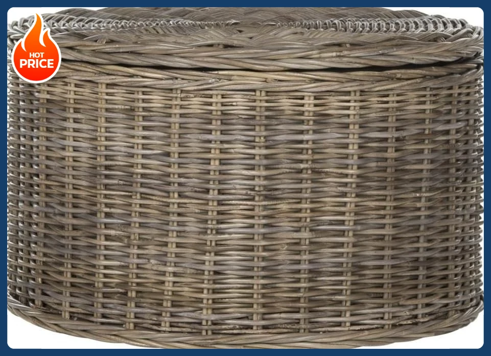 [Getrokken prijs! ] Home Collection salontafel, grijs, 28,5 x 28,5 x 17 inch