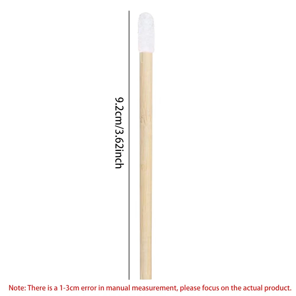 50/100pcs Lip Wands Applicators Bamboo Handle Lipstick Brush Gloss Wand Makeup Brushes For Eyelashes Extension Beauty Tool