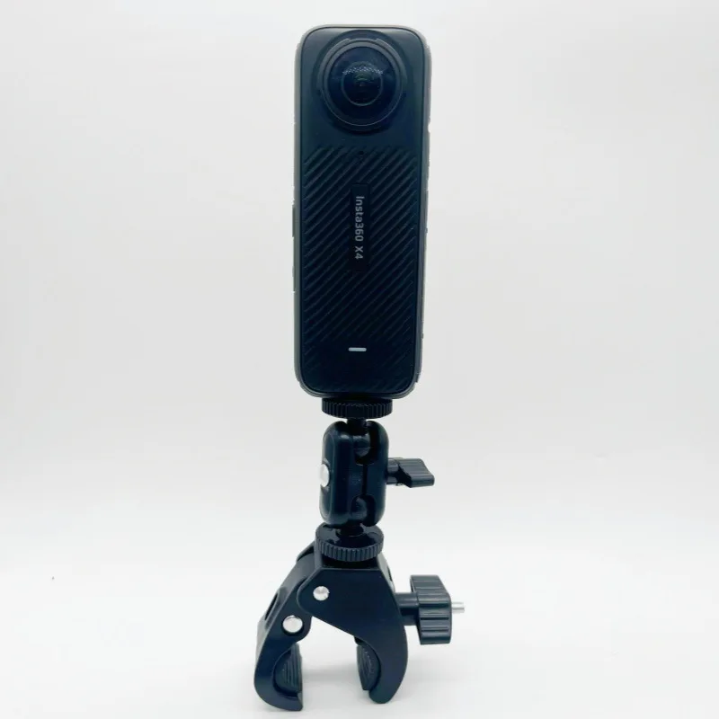 For Gopro Camera Clamp Mount Motorcycle Handlebar Support Holder for Go Pro Hero 13 12 11 Insta360 X4 X3 DJI Accessories