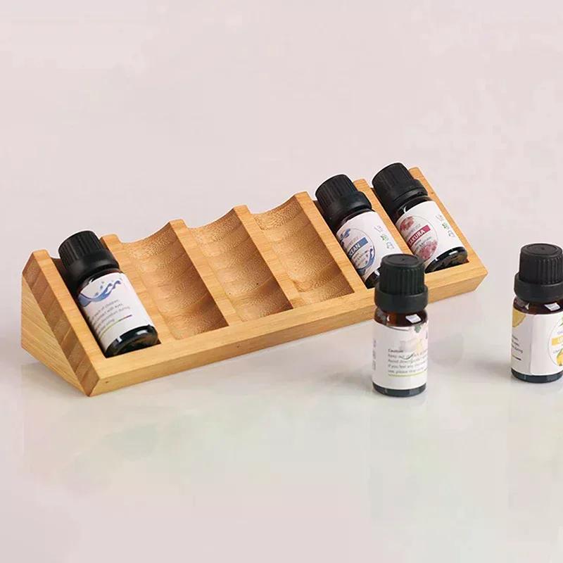 /YOV/Essential Oil Storage Rack Portable Tabletop Diffuser Stand Nail Polish Collection Perfume Holder Shelf Organizer 6 Slots