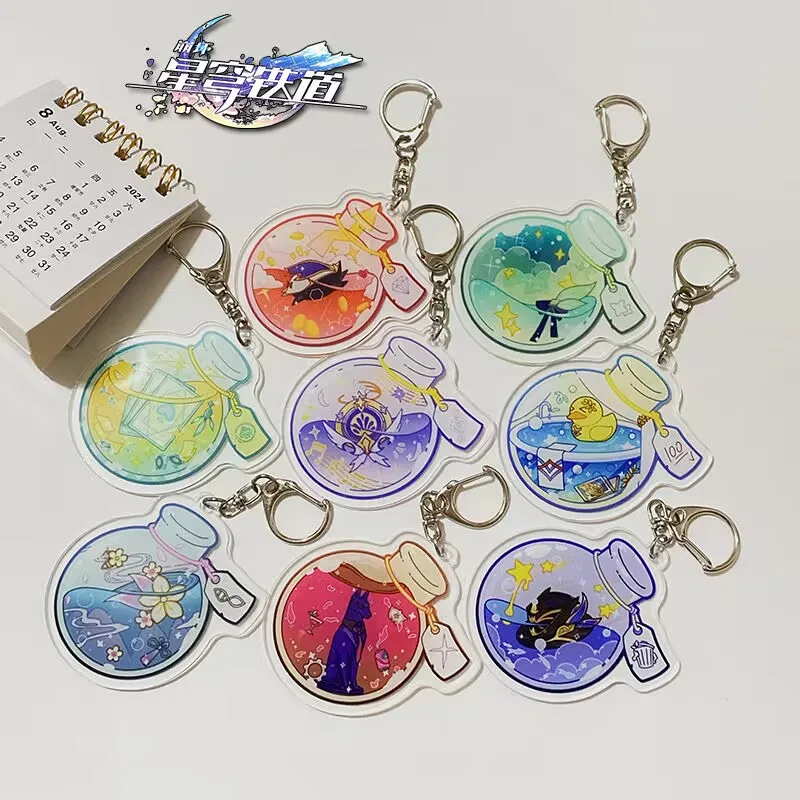 

"Collapsed Star Rail" flask keychain, firefly sand gold game layer, acrylic pendant, schoolbag pendant