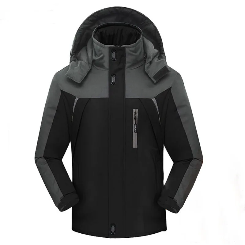 معطف شتوي، سترة صوف سميكة ودافئة، معطف قطني للرجال، ملابس عمل، مقاس كبير، سترة مقاومة للماء، سترة رجالية #6