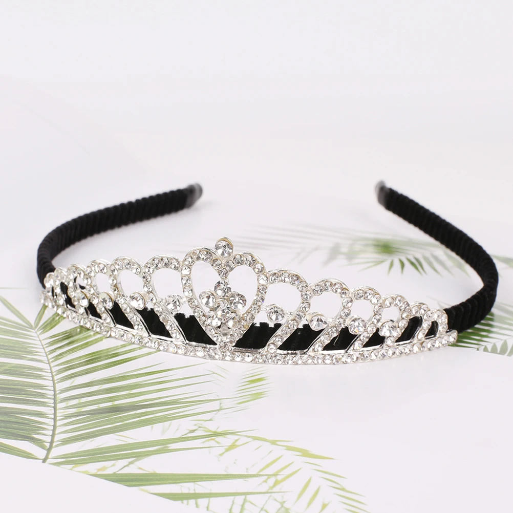 

Cute Heart Shaped Silver Plated Girls Princess Wedding Bridal Hair Heart Headband