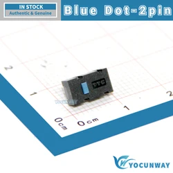 Authentic Original TTC Micro Switch Blue Dot 2 Pin 8 Million Lifespan Rival 500 Side Rival600 DPI Key for Gaming Mouse