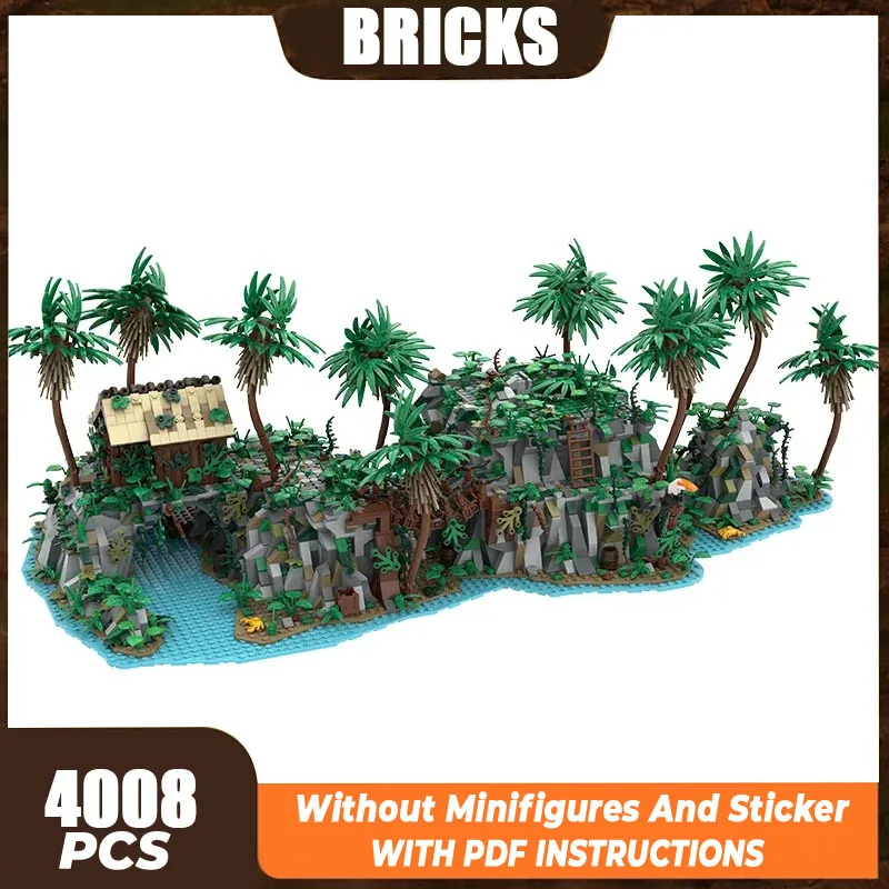 ภาพยนตร์ที่มีชื่อเสียงรุ่น Moc อาคารอิฐความมั่งคั่ง Pirate Island เทคโนโลยี Modular Blocks ของขวัญของเล่นคริสต์มาส DIY ชุดประกอบ