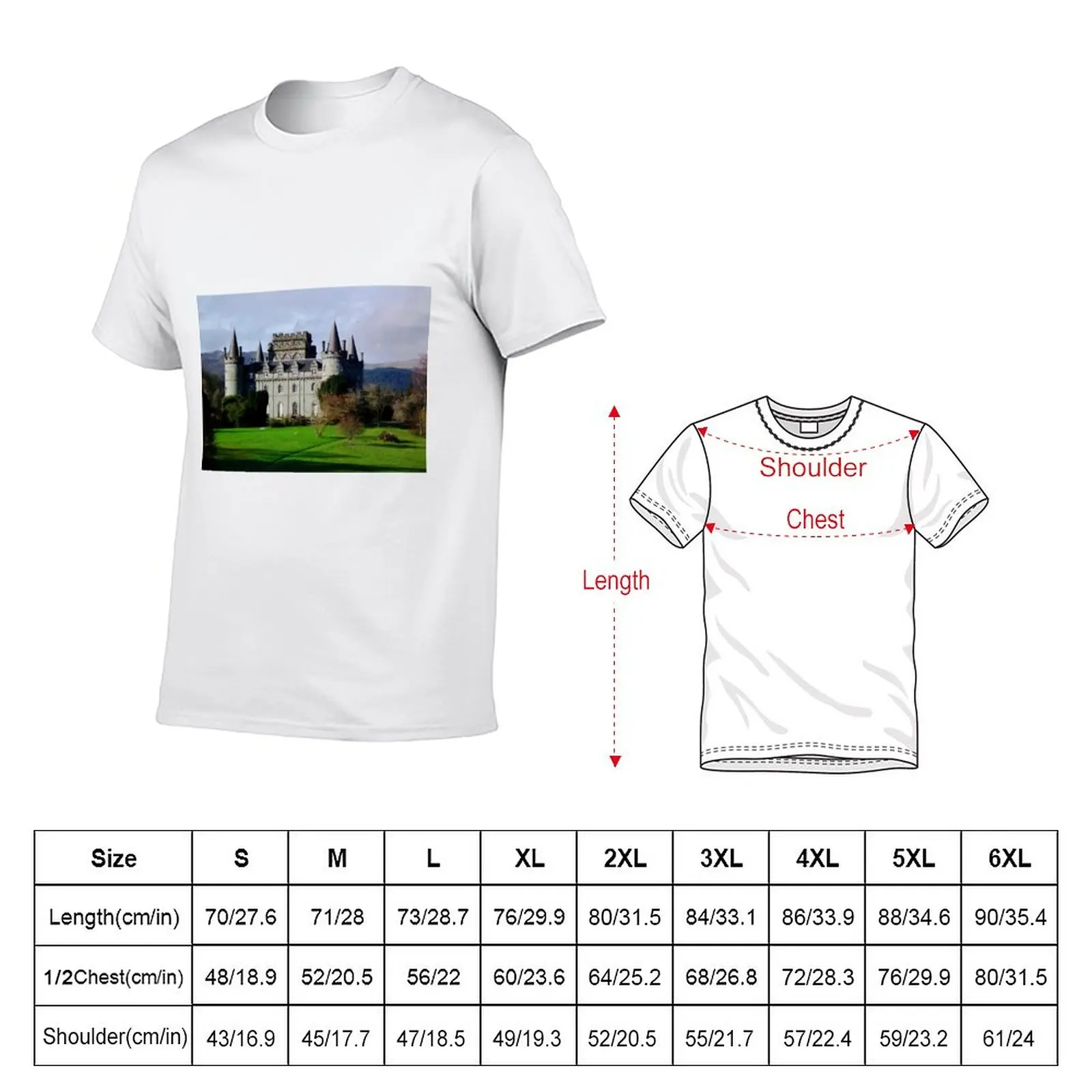 Inveraray Castle. T-Shirt black t shirts oversized t shirts man clothes blank t shirts mens vintage t shirts