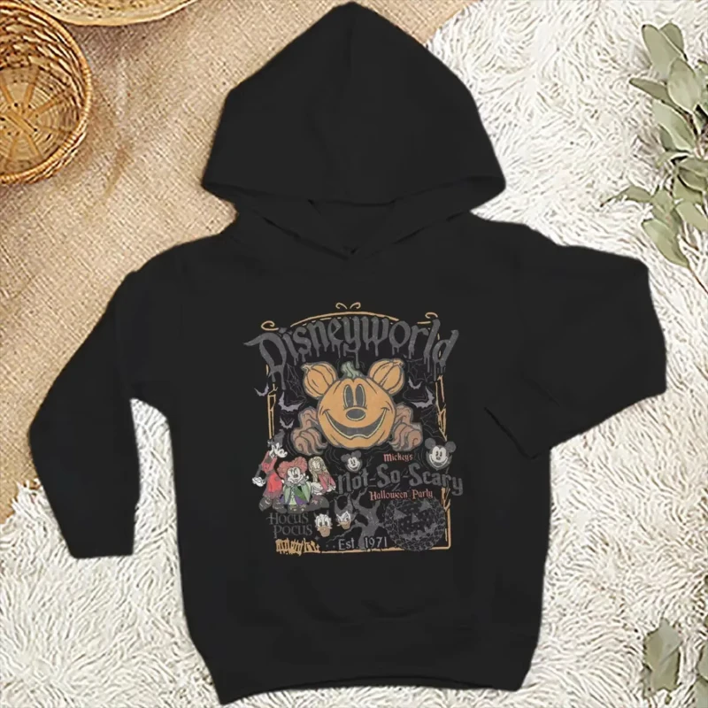 디즈니 월드 미키 후드티, 남녀 할로윈 후드티, 긴팔 후드 풀오버, 커플 후드티