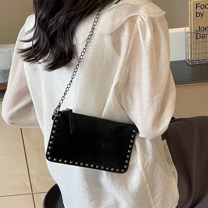 Fashion Crossbody Bag PU Leather Shoulder Side Bags for Women Mobile Phone Purses Chain Clutch Bags Ladies Luxury Handbag