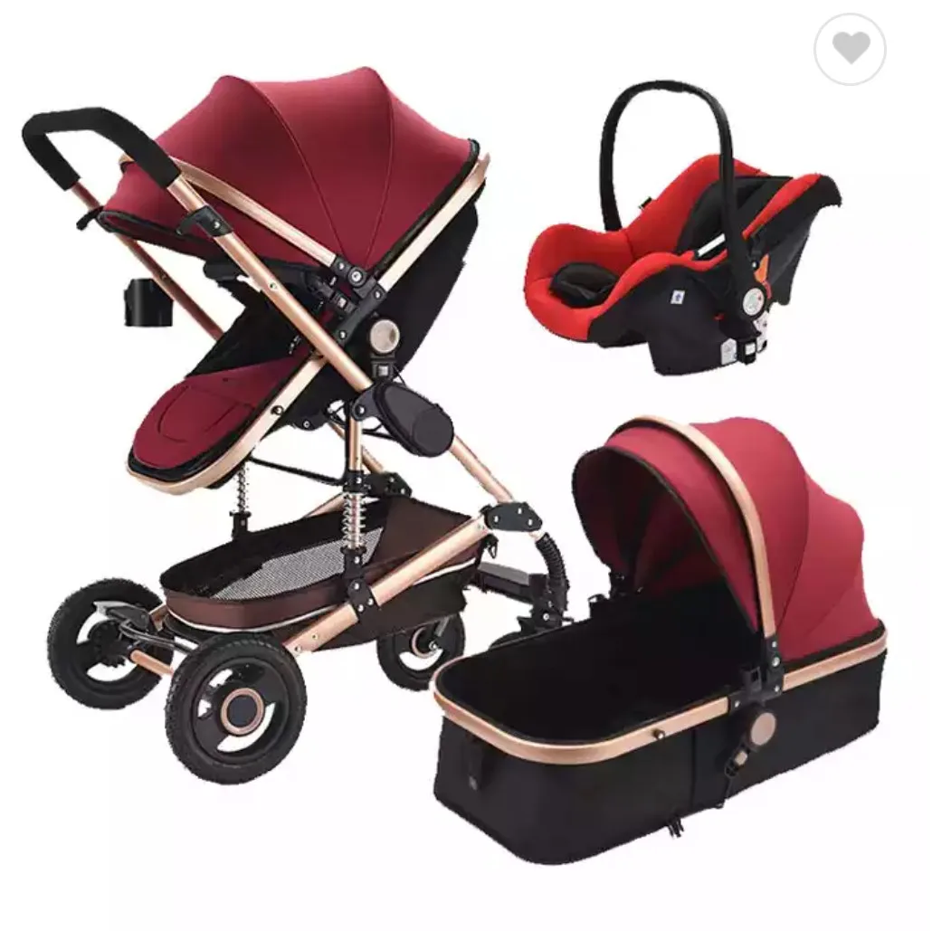 

classic 3in1 set strller travel pram folding pushchair luxury naby stroller fou newborn