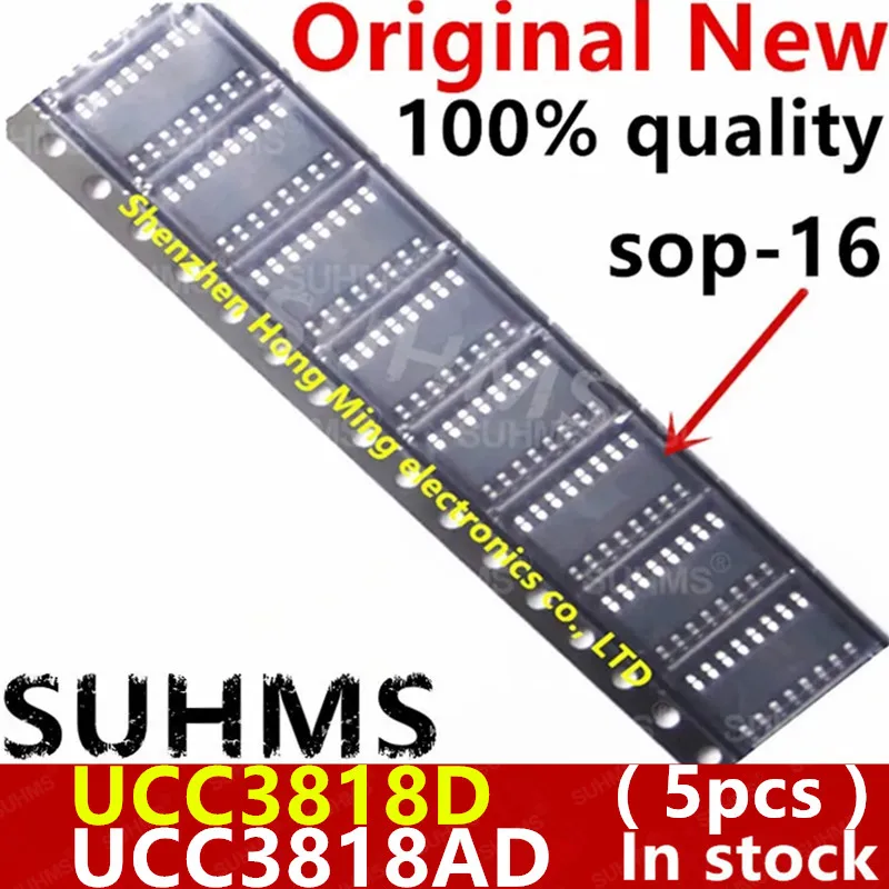 (5 sztuk) 100% nowy Chipset UCC3818D UCC3818AD ucc381818 UCC3818DTR UCC3818ADR SOP-16