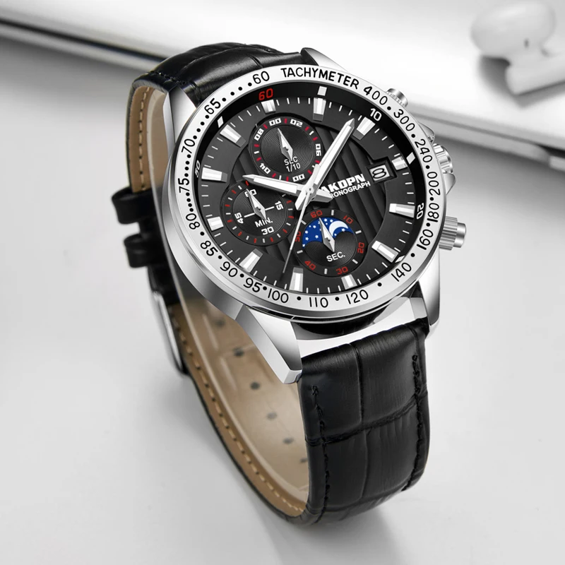 

Men's Watches Quartz Watch Multifunctional Chronograph Watches Mens Waterproof Luminous Pointer Watches Men reloj hombre watches