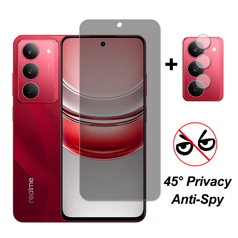 

For Realme C75x Glass Realme C75x C75 Screen Protector Privacy Tempered Glass Protective Phone Camera Lens Film On Realme C75