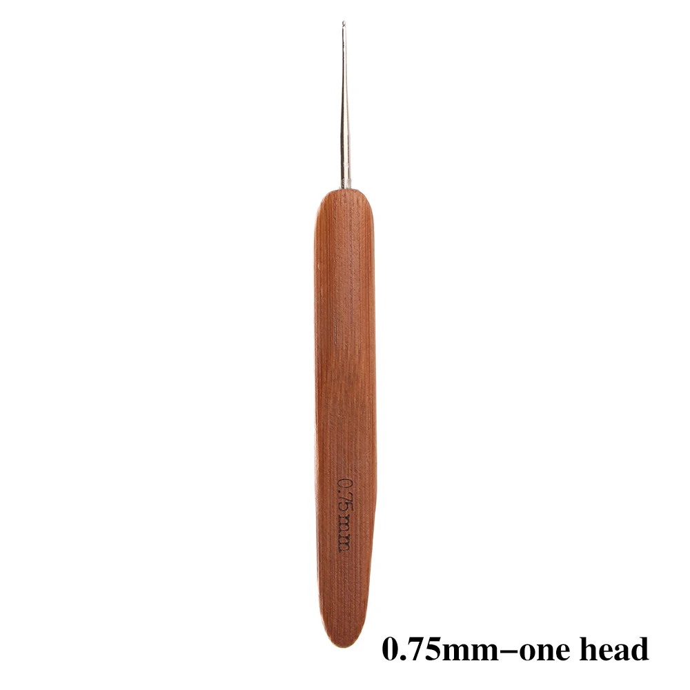 

Бамбуковая ручка, инструменты для изготовления волос с одной/двумя/трой головкой, крючки для вязания, игла для вязания крючком для ухода за дредами и косами