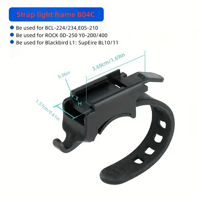 1Pc Torch Holder Motorbike Mount Flashlight Mounting Bracket Bike Light Holder Clamp For Motorcycle Riding Led Flashlight