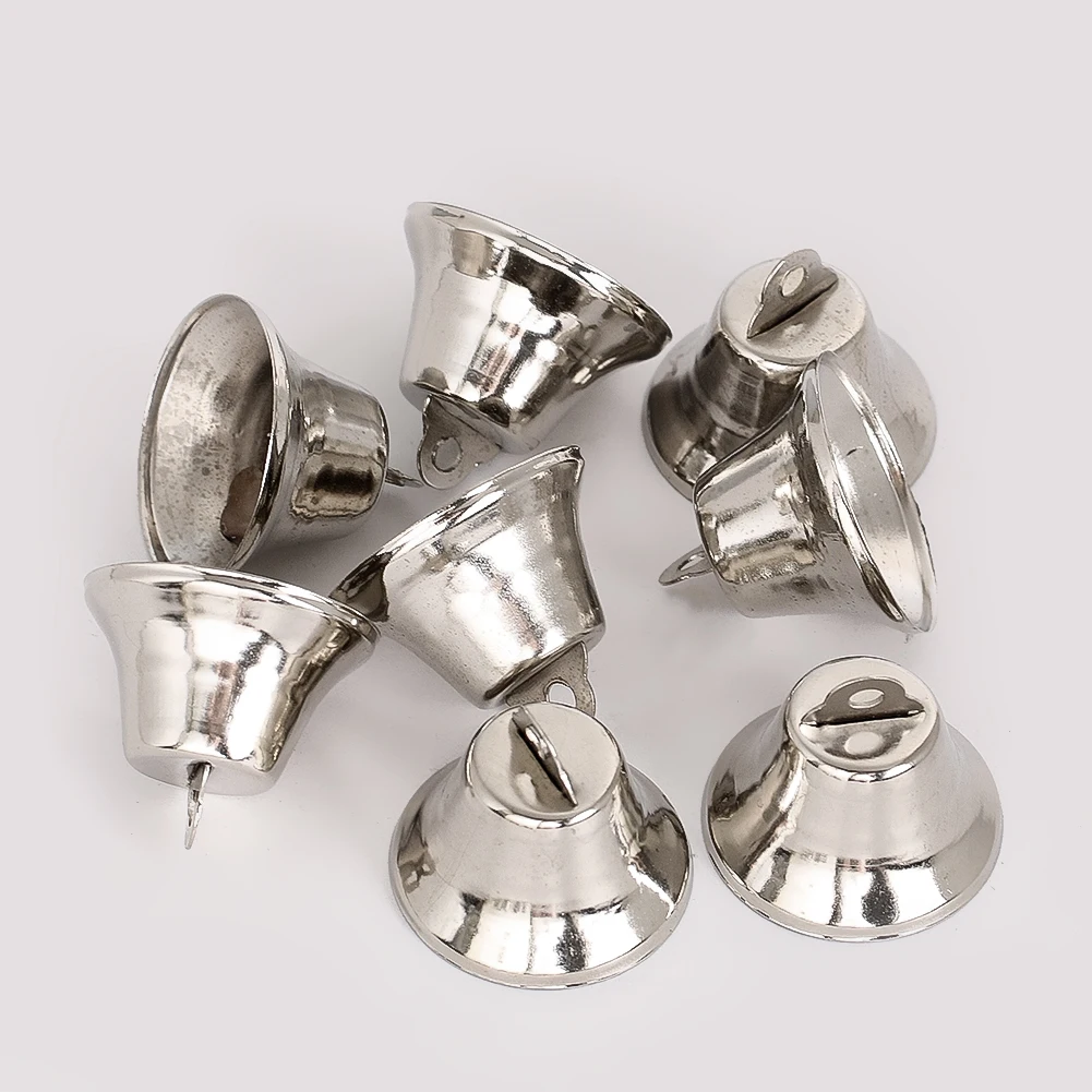 6pcs Metal Bell DIY Wind Chime Accessories Garden Wind Powered Bird Repeller Pet Livestock Alarms Pendant Home Hanging Decor