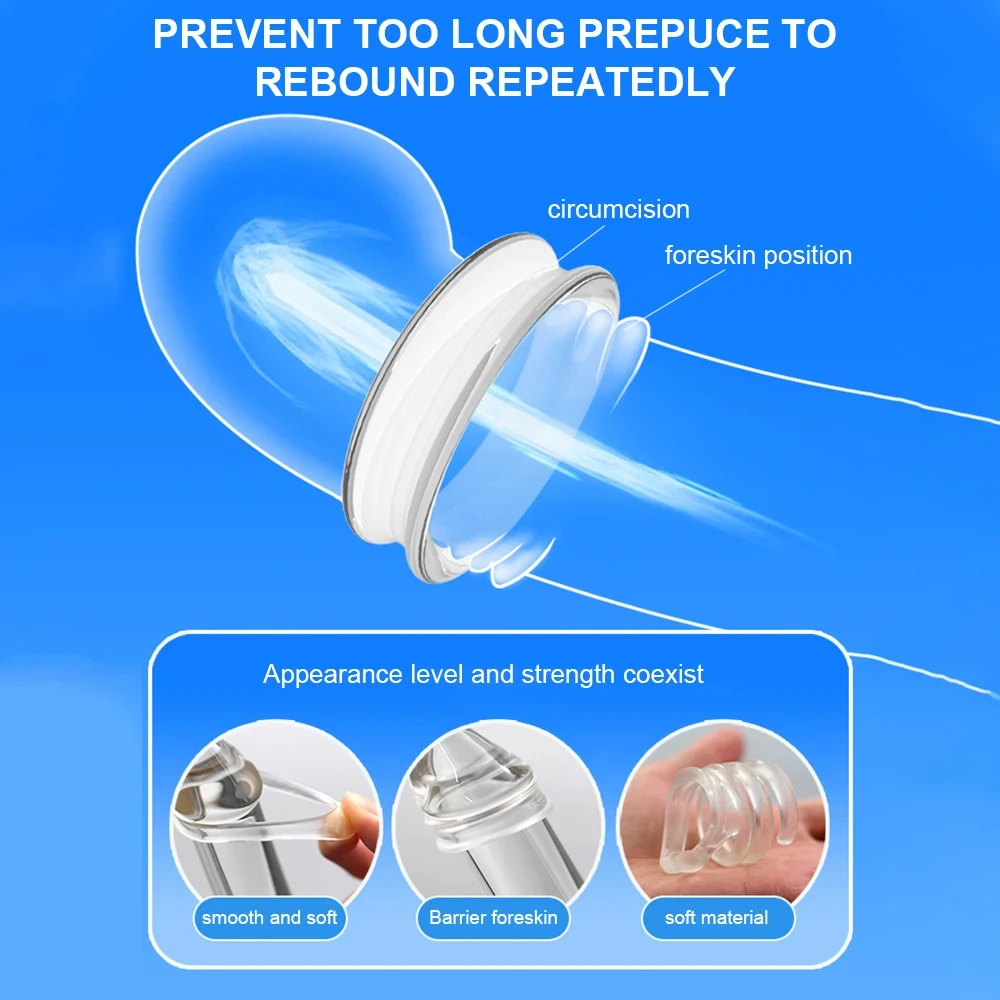 ذكر القضيب الأكمام الجنس لعب الكبار القلفة مصحح المقاومة حلقة تأخير القذف خواتم الديك C على شكل السائل المنوي قفل خواتم #3