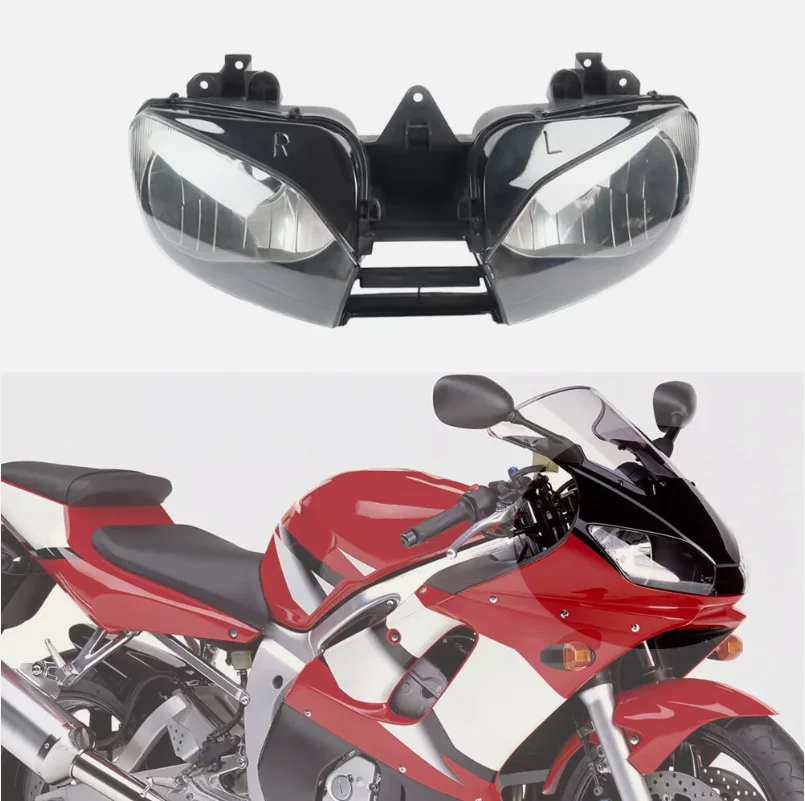 Motorcycle Front Headlight Assembly Headlamp Head Lamp Light Unit Fit For Yamaha YZFR6 YZF-R6 YZF R6 YZF 600 1999-2002 2000 2001