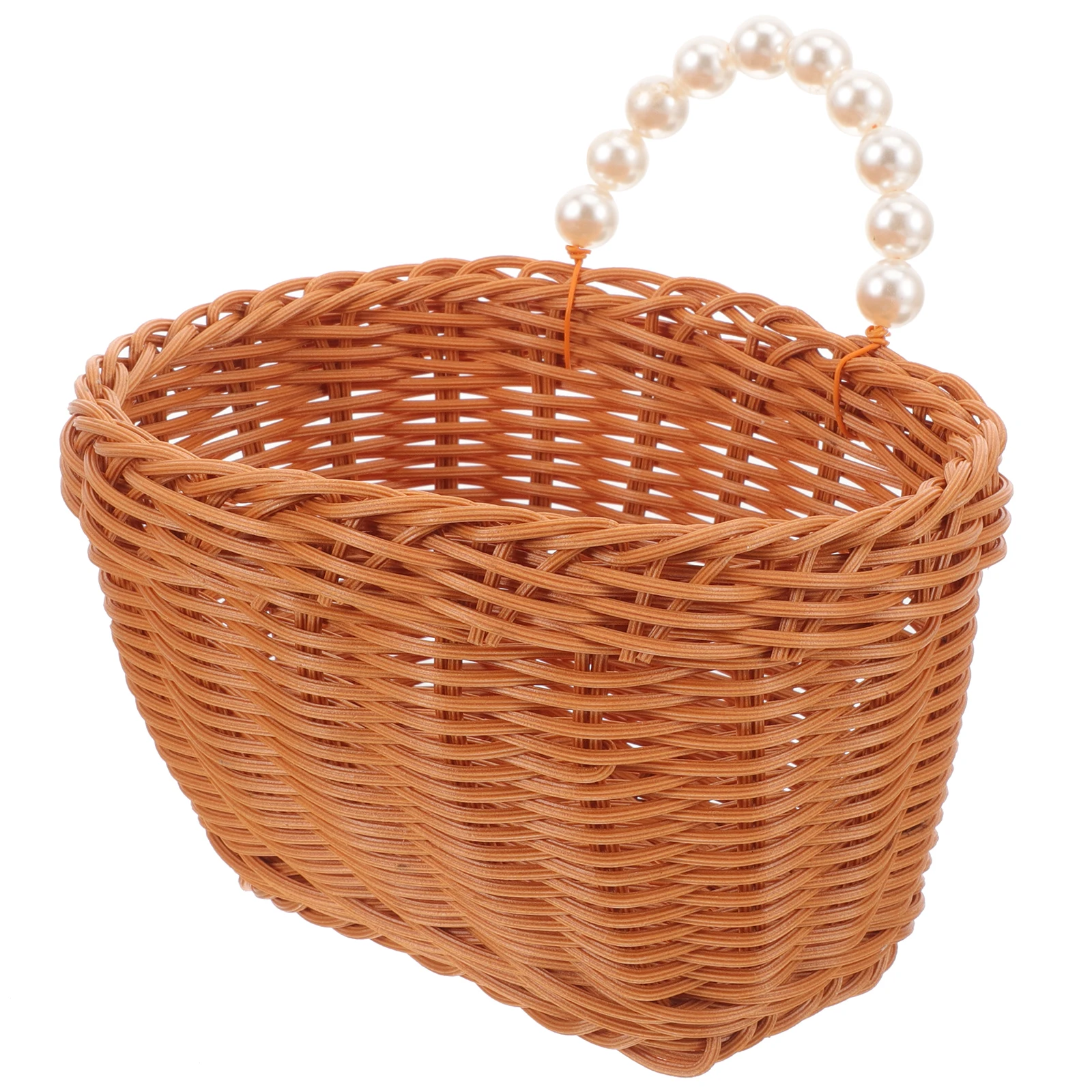

Large Woven Basket for Wall Kitchen Storage Hanging Flower Vegetable Baskets Retro Color Fruit Snack Holder Small