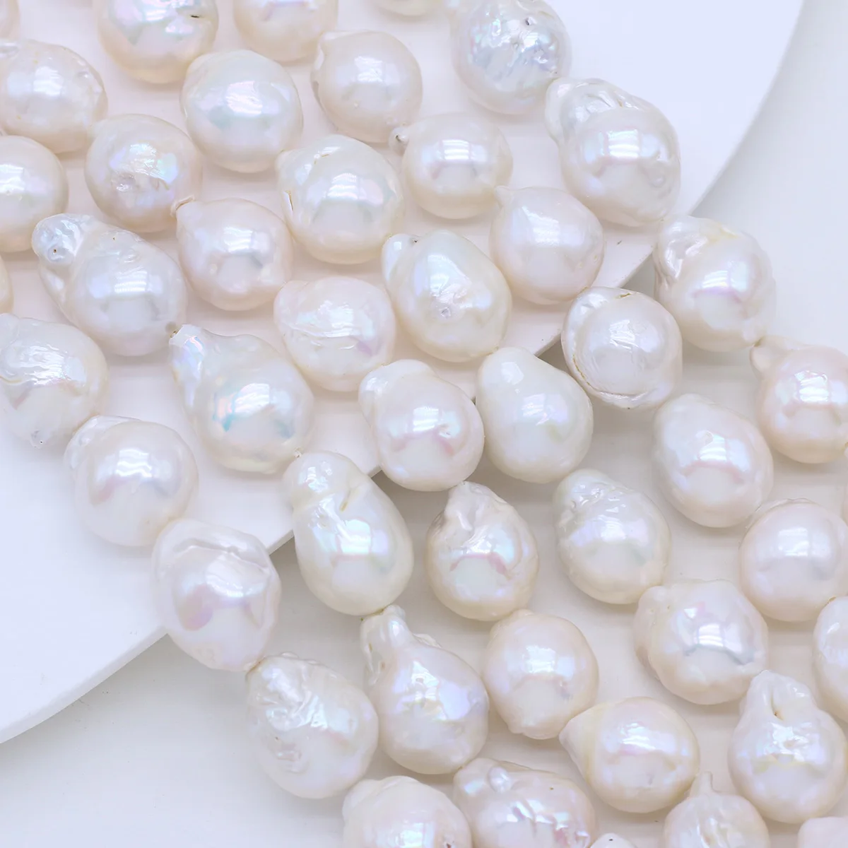 High Quality Natural Freshwater Pearls Irregular Baroque Tail Beads 8-9mm Pearl for DIY Elegant Necklace Earrings Making Jewelry