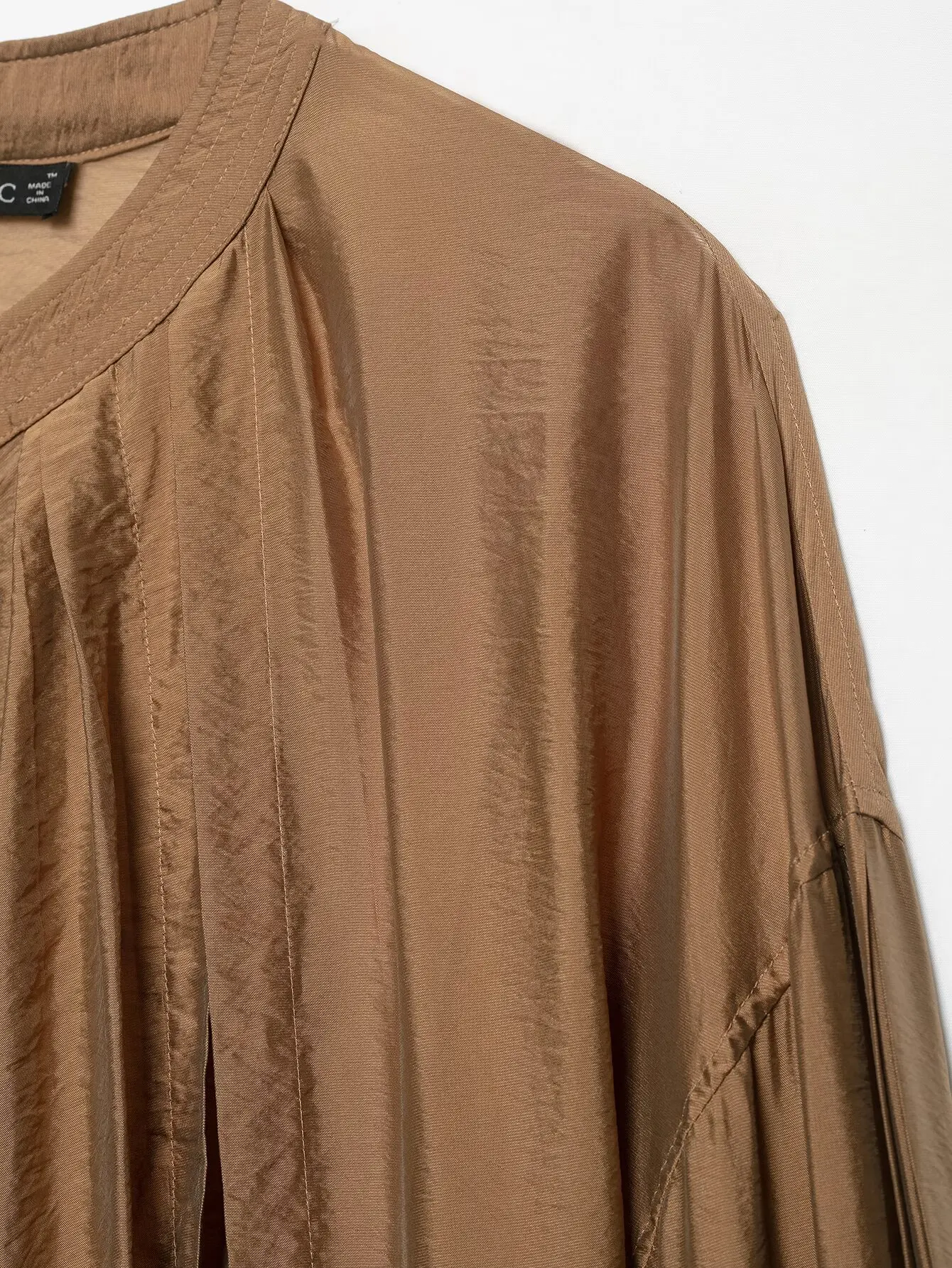 Damen Rundhals-Shirt Langarm Mode Einfarbig Locker Sitzend Bürokleidung Knopfleiste Elegante Streetwear Oberteile Damen 2026 Neu – Detail 8