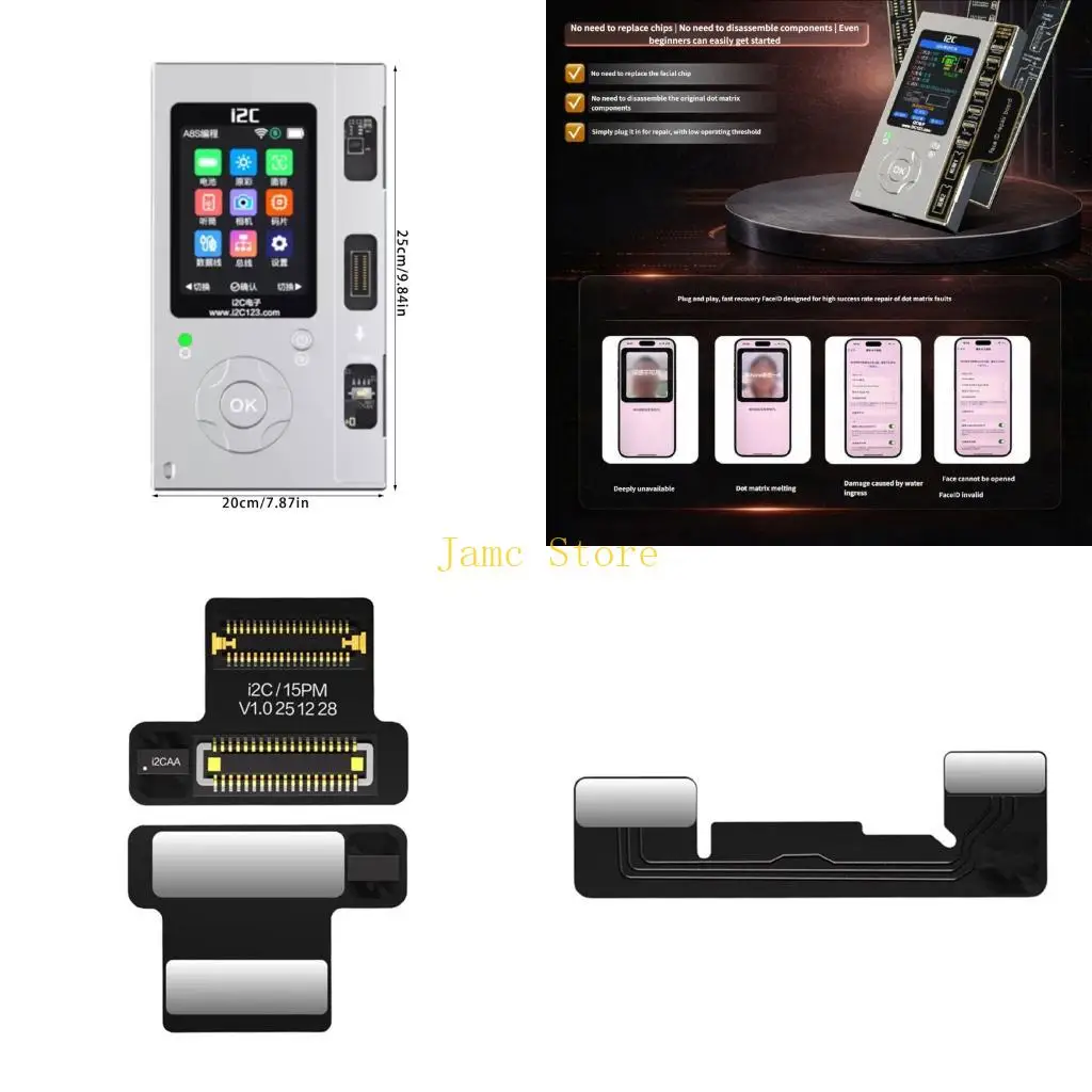 LX0B Advanced Conductive Bypass Cable Repair Solution for Phone Easily Recovers Face Identity Without Module Replacement