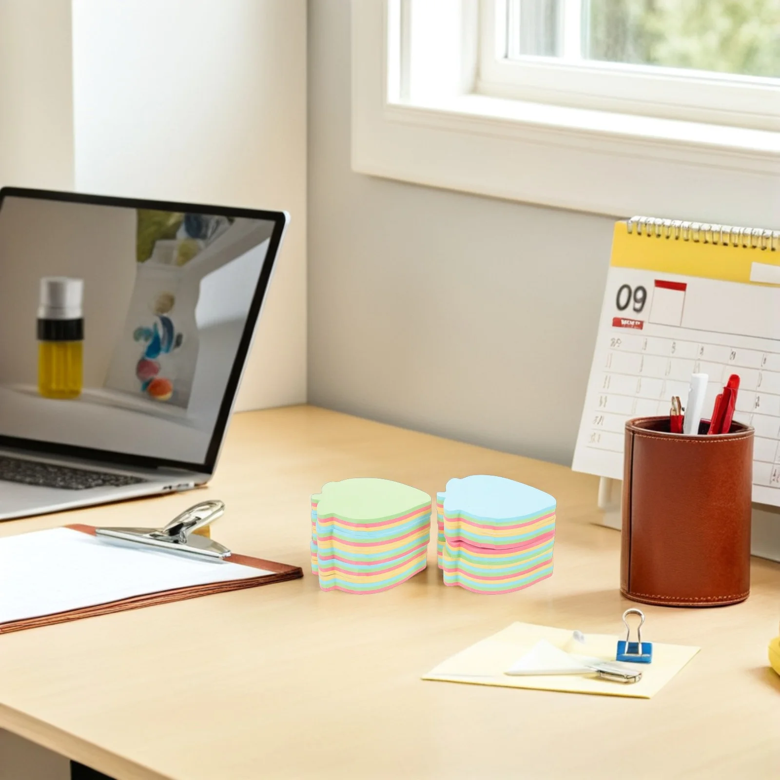 

10Pcs Self-Stick Notes Tearable Memo Pads Office School Refrigerator Desk Sticky Reminder Notepads for Writing Meeting Recording