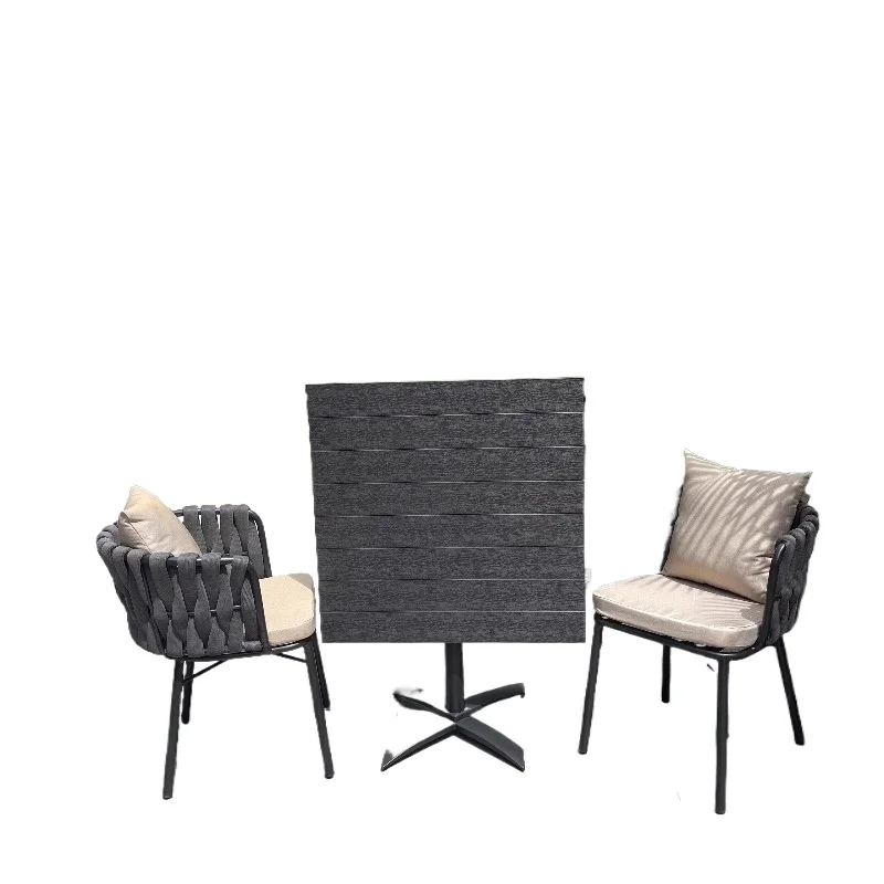 

Скандинавский уличный набор из ротанга, складные всепогодные настольные стулья для патио, сада и виллы, террасы, гостиной