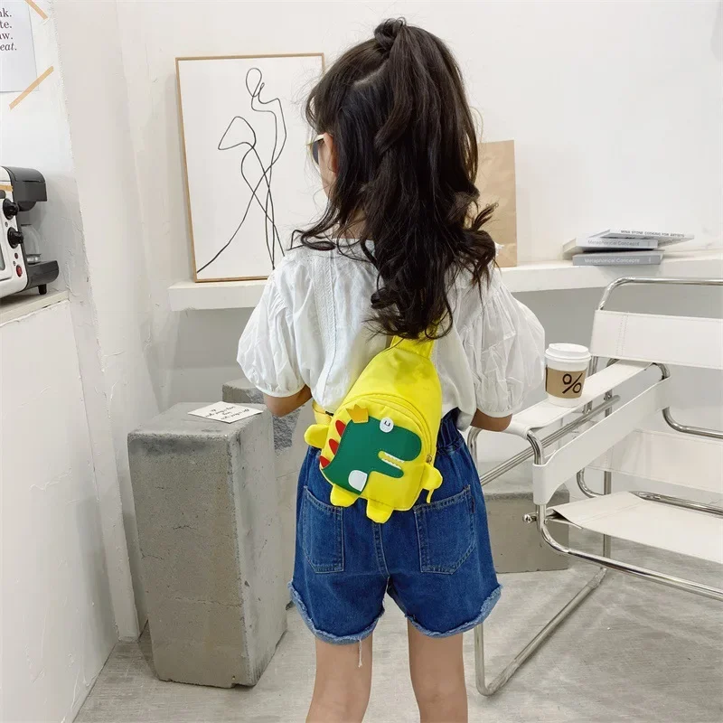 Children Bag Cartoon Pattern One-shoulder Crossbody Chest Bag Fashionable Baby Outing Storage Bag