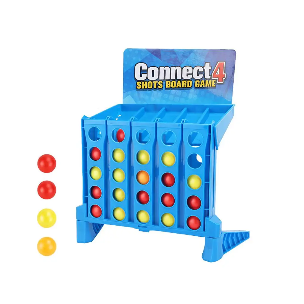 4 Shots Game Bouncing Ball Connect Toy Educational Accessories Fine Workmanship Compact Size Playing Birthday Gift