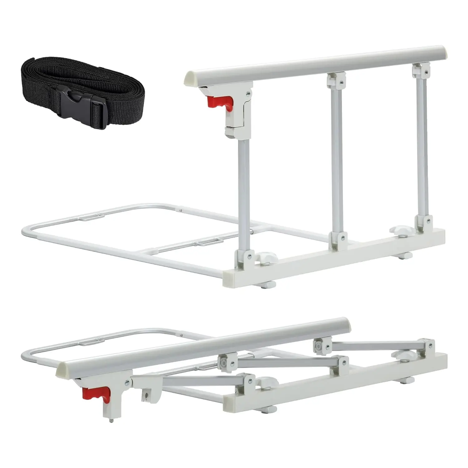 

Folding Bed Rails for Elderly Safety, Adjustable Fit Full Twin King Queen Size, 28.5"x16.3" Assist Rail