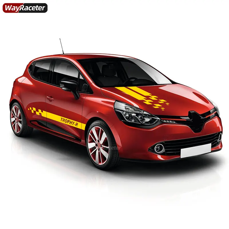 2 Autocollants Jupe Latérale Voiture Megane 2 3 4 RS MK2 MK3 MK4 Turbo GT – Bandes Portes Latérales Sport Tuning Accessoires