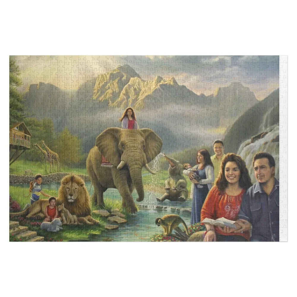 

A Family in Paradise Jigsaw Puzzle For Children Novel Toys For Children 2022 Wood Name Customized Toys For Kids Puzzle