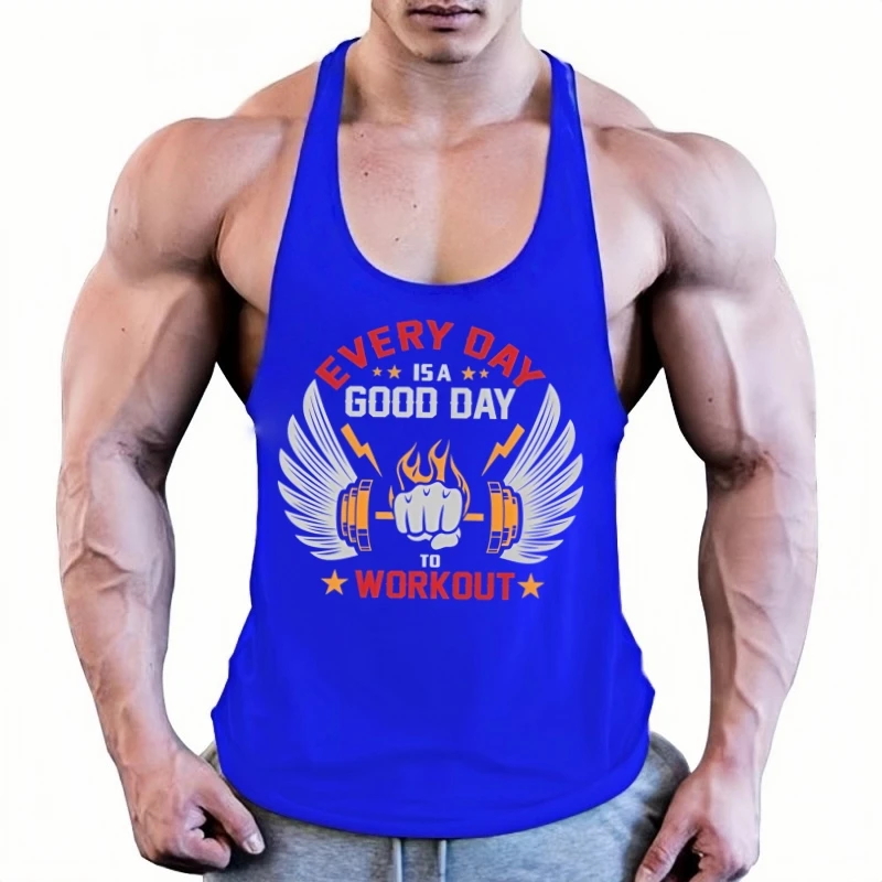 سترة سترينجر للرجال للياقة البدنية في صالة الألعاب الرياضية - سترة كمال الأجسام، قميص قطني متعدد الأغراض بدون أكمام لصالة الألعاب الرياضية وجلسلات التدريب في الهواء الطلق #2