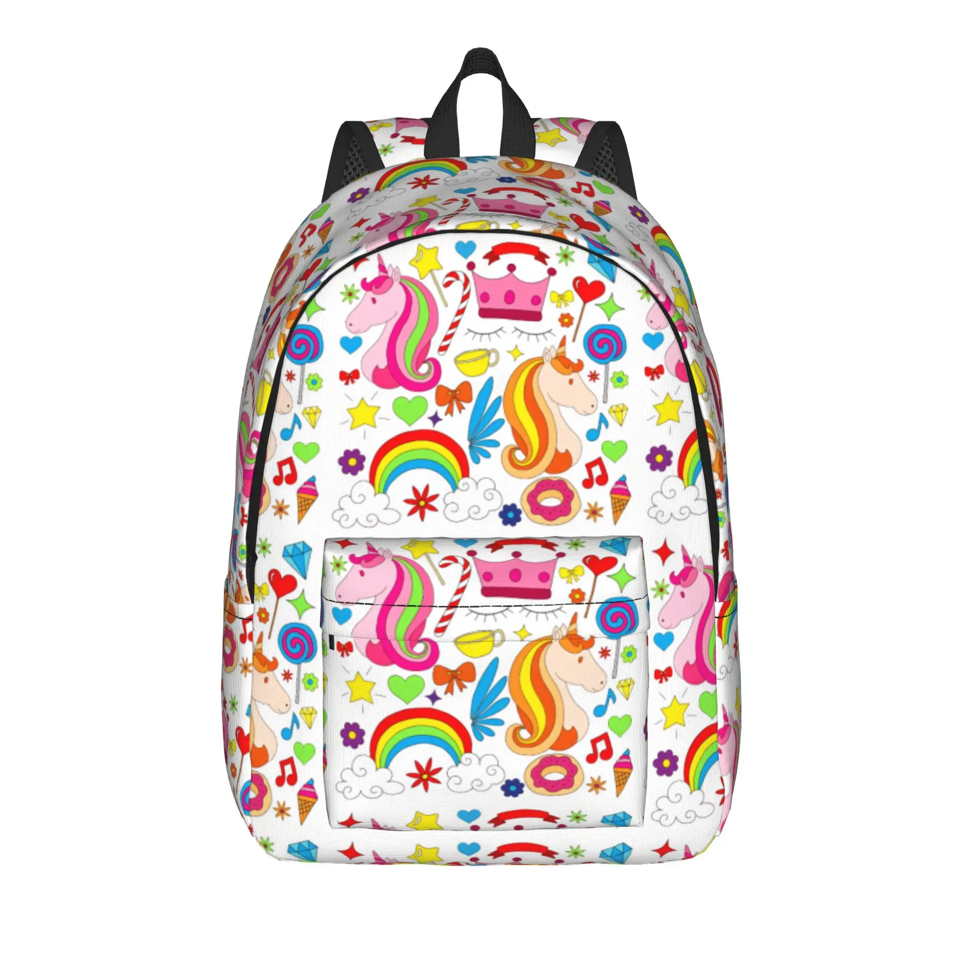 Unicorn doodle design Backpack  Stylish Backpacks Unisex Outdoor Large School Bags Designer Rucksack