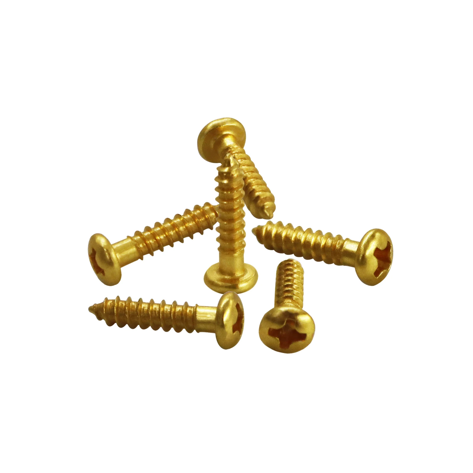 Guitar Locking Nut/String Trees/ String Retainer Bar Mounting Screws 2.8*14.5mm, Available in Black, Chrome, and Gold.