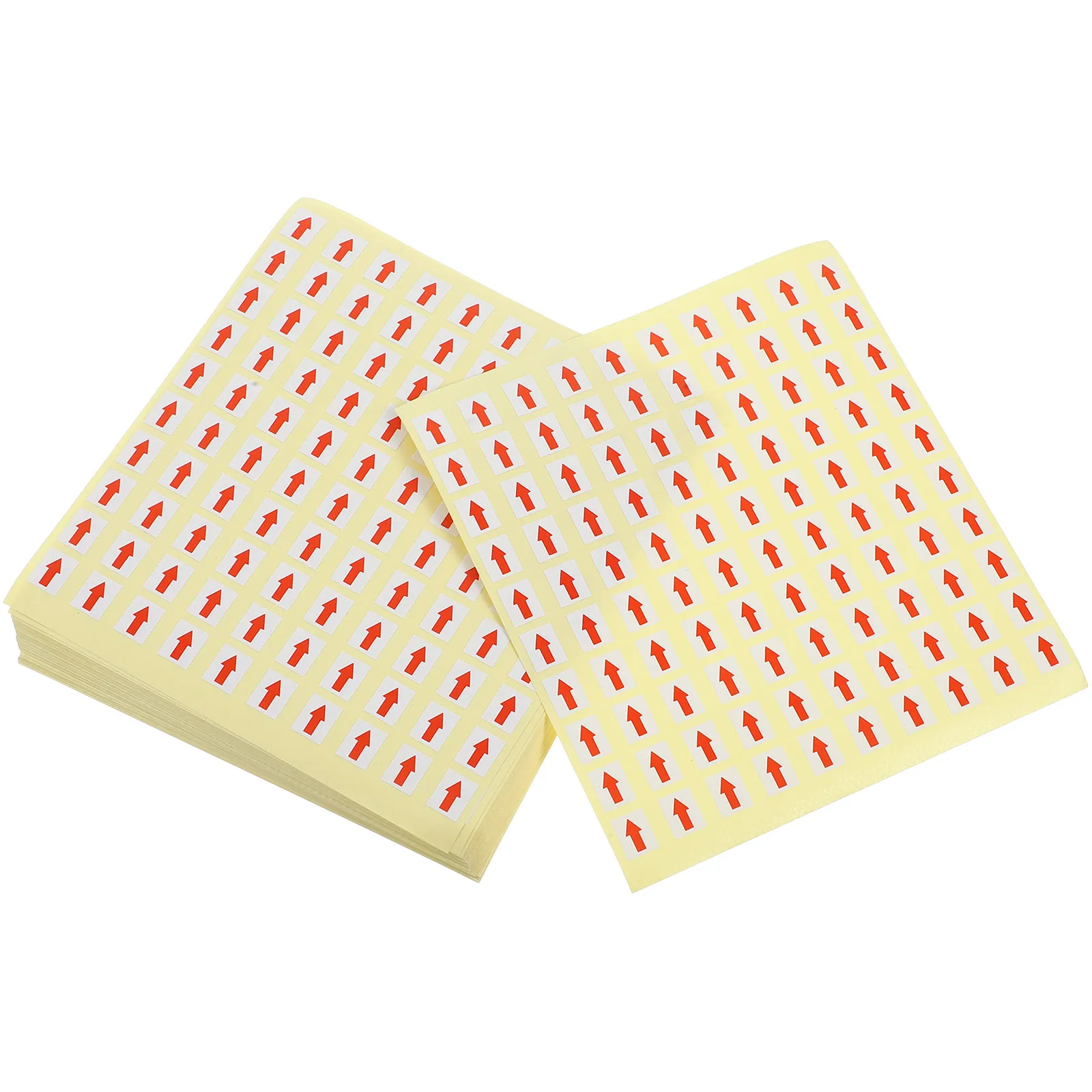 

60 Sheets Red Arrow Warning Stickers Adhesive Paper Arrow Indicator Labels for Equipment Direction Pipeline Flow
