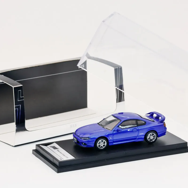 DCT/SHADOW 1/64 Nissan Flying Hen S15 Car Alloy Toys Motor Vehicle Diecast Metal Model Kids Xmas Gift Toys for Boys