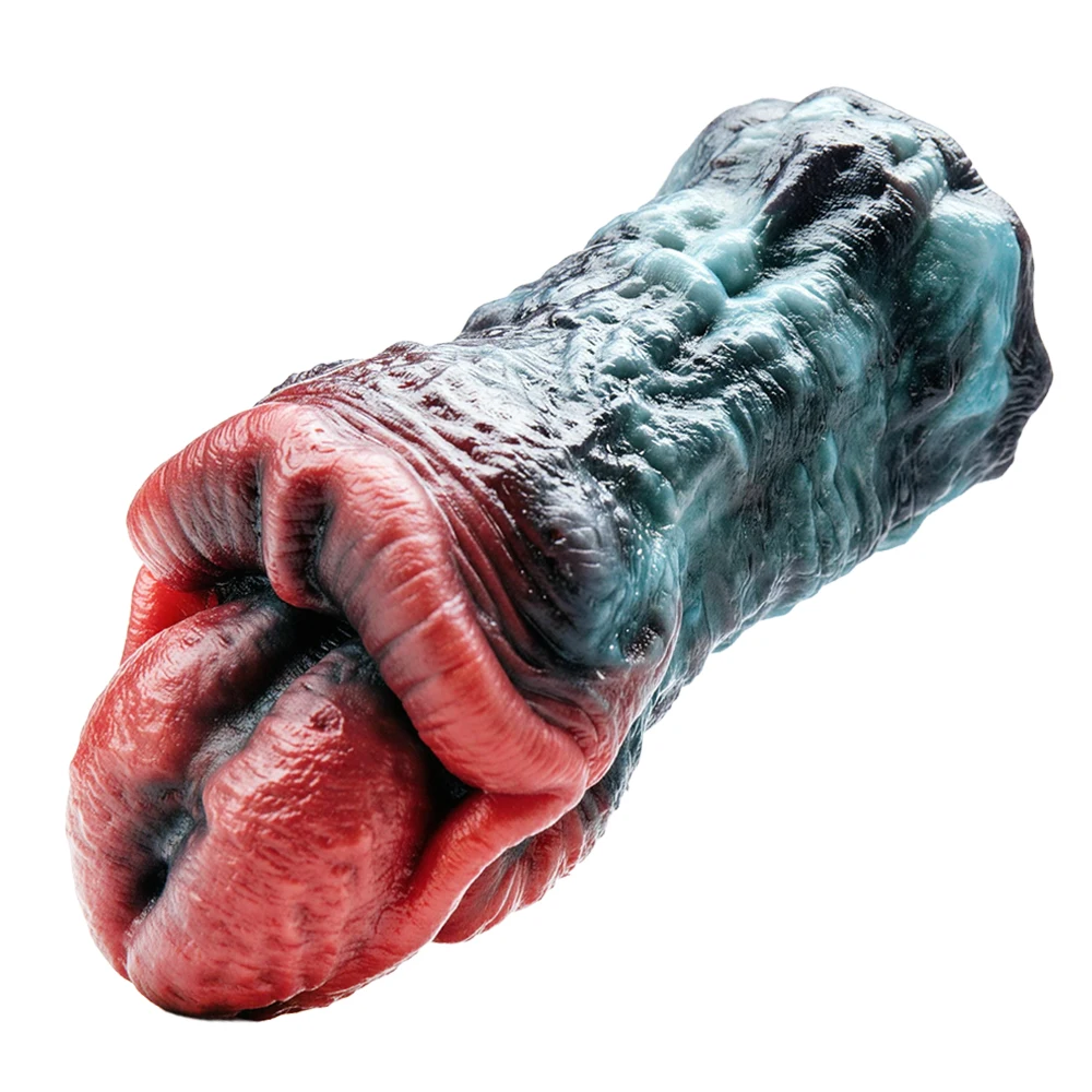 SHAZ Monster Mouth/Tongue Male Masturbator Cup Fantasy Silicone Onahole Furry Pocket Pussy Stroker Penis Massage Sex Toy For Men