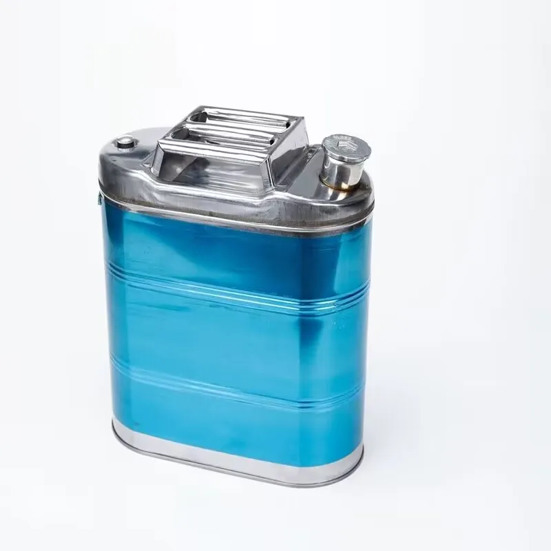 

430 stainless steel three-handle thickened portable 10L special gasoline and diesel outdoor emergency backup oil storage barrel