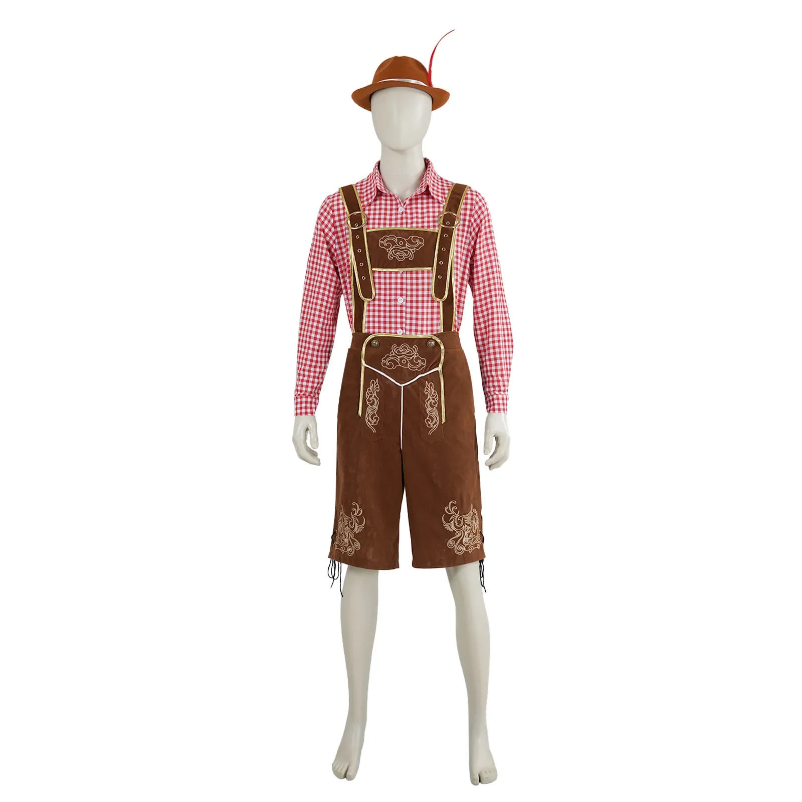 GoodGerman Oktoberfest البافارية مهرجان أكتوبر الملابس البيرة ملابس الرجال وزرة مجموعة تأثيري مهرجان أكتوبر