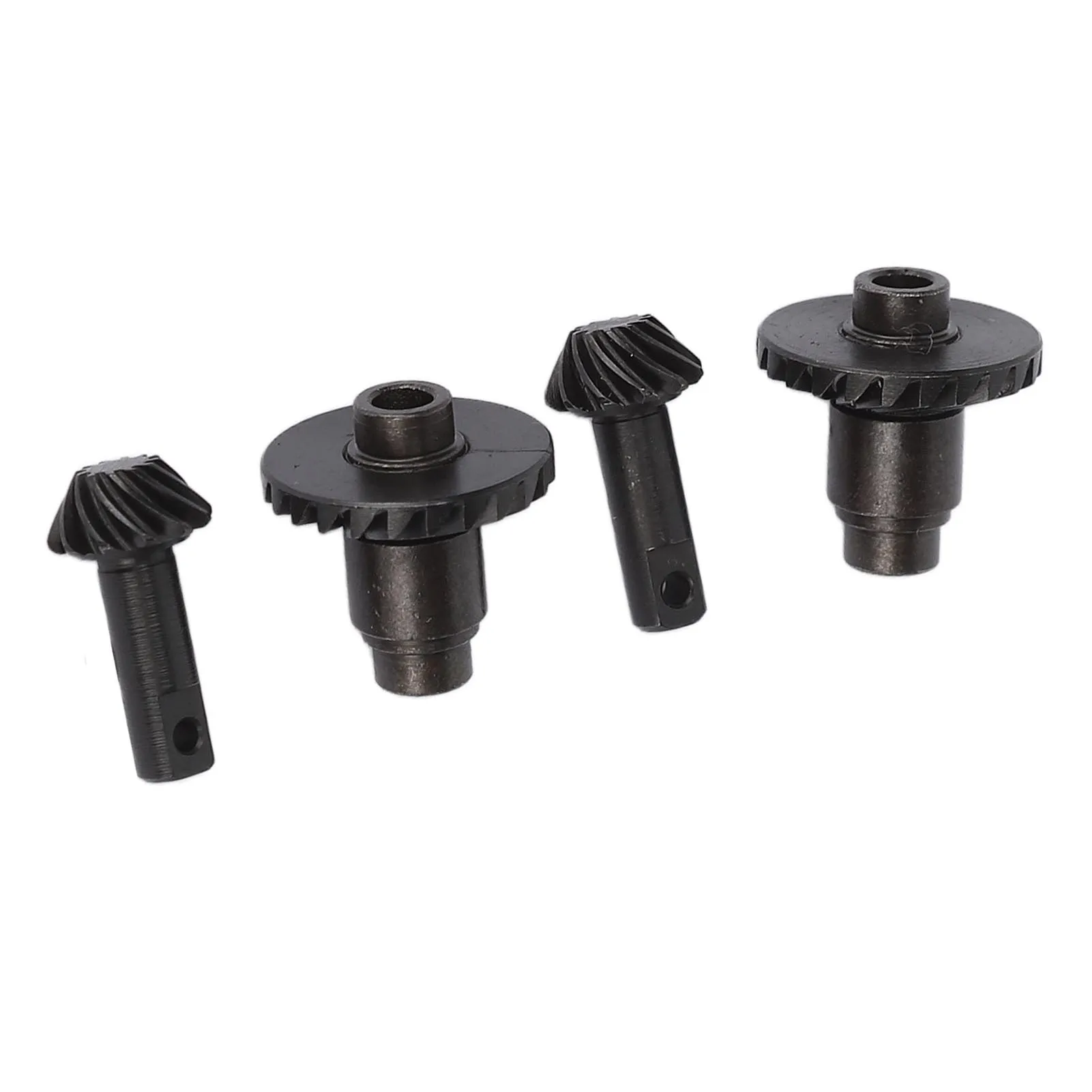 Helical Gear Set Black Remote Control Front and Rear Axle Gear Steel Axle Differentials Gear for Traxxas 1/18 TRX4M RC Vehicle