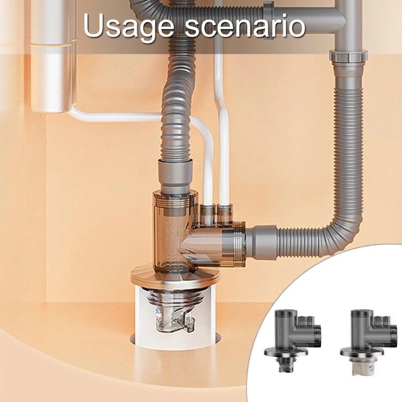 Tappi anti-odore universali a 3 anti-odore, dispositivo prevenzione del riflusso acqua per lavandini, cucine