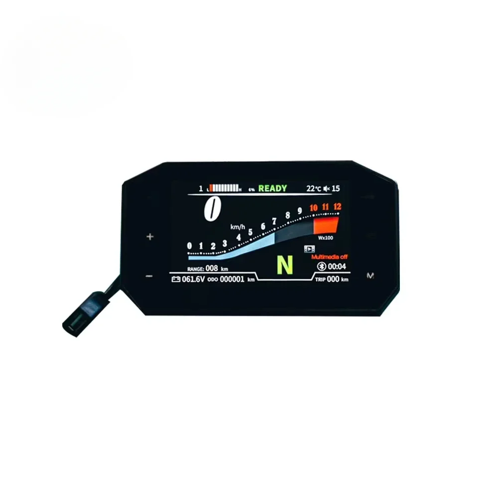 Chaojie SCJ5066-1 Adjustable Display TFT Digital Electric Scooter Meter New Arrival Plastic Motorcycle Speedometer