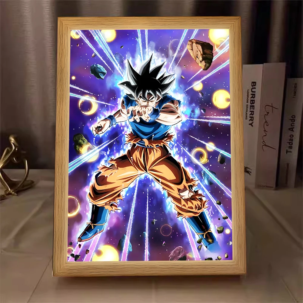 Resin Art Goku - Anime Karakteri Ejderha İncisi Lambası Resim
