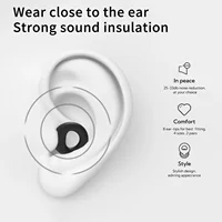 Bouchons d'oreilles silencieux pour la réduction du bruit – Protection auditive super douce et réutilisable pour le sommeil, la natation, le travail, 8 embouts d'oreille en tailles XS/S/M/L 6